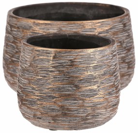 Zestaw osłonek betonowych Ryha, 2 szt., szary, wys. 13 cm