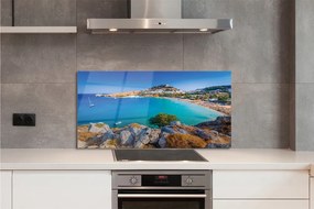 Panel Szklany Panorama Greckiego Wybrzeża