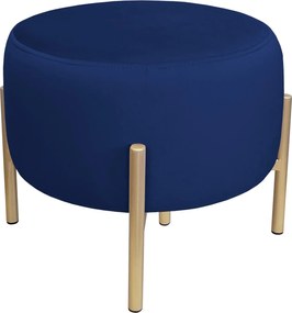 Pufa OLA loft ławka podnóżek metal : Kolor Stelaża - Złoty, Kolor tkaniny - VELVET - MG16, Typ tkaniny - Velvet