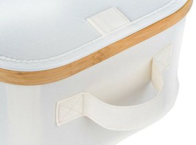 Pojemnik do przechowywania G21 40 x 30 x 15 cm, bambusowy z pokrywką, beżowy