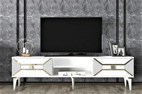 Stolik pod telewizor Yumedi White and Gold