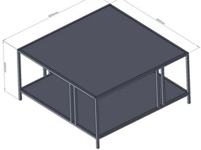 Stolik konferencyjny Uranus Black