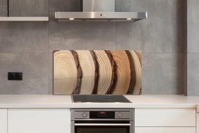 Panel nad Blat Kuchenny Plastry Drewna w Przekroju