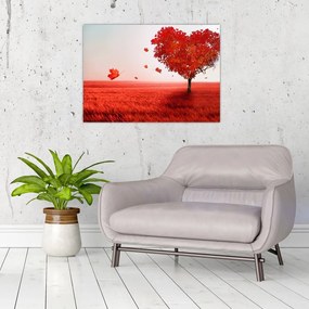 Obraz na szkle - Drzewo miłości (70x50 cm)