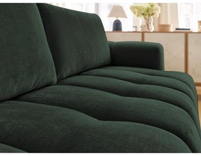 Zielona rozkładana/ze schowkiem sofa 251 cm Fuji – Bobochic Paris