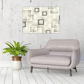 Geometryczny abstrakcyjny obraz (70x50 cm)