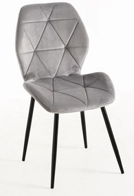 Krzeso Sesel Velvet z czarnymi nogami