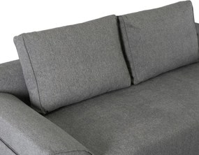 Sofa Rozkładana z Funkcją Spania RENO Dwuosobowa Szara Nowoczesna do Salonu