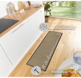 Beżowy chodnik Zala Living Kitchen, 50x150 cm