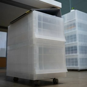 Modułowy pojemnik Wave Junior Mist bez kółek 43,4x 27,2 x 22 cm, wąski - 1 szuflada