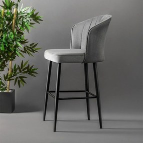 Zestaw krzeseł barowych Rubi Grey, 4 szt., 4 szt.