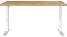 Biurko z regulacją wysokości z blatem w dekorze dębu 80x140 cm Downey – Germania