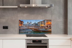 Panel Szklany Rzymska Fontanna o Zmierzchu