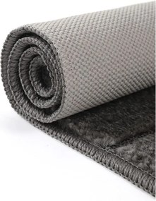 Antracytowe dywaniki łazienkowe zestaw 2 szt. 50x80 cm Yeni Cizgli – Foutastic