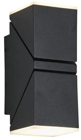 Searchlight 36170BK - LED zewnętrzny kinkiet MONTANA 2xLED/6W/230V IP44