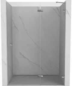 Mexen Lunar L drzwi prysznicowe uchylne prawe 140 cm, transparent, chrom - 834L-140-000-01-00-P