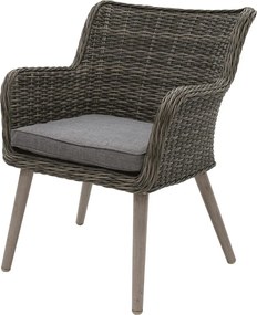 Zestaw ogrodowy rattanowy MALIBU 1+6 (szary)