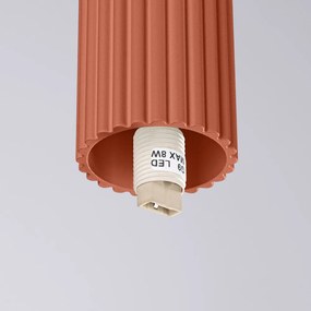 Pomarańczowa lampa sufitowa ze szklanym kloszem ø 12 cm Orbital – Sollux