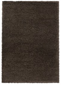 Dywan shaggy Fluffy Super Soft ciemny brąz 140 cm x 200 cm