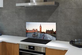 Panel szklany do Kuchni Samochody na Miejskiej Ulicy