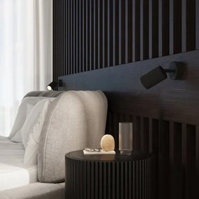 Plafon trzypunktowy KARBON 3P czarny okrągły SOLLUX  LIGHTING