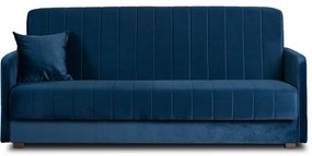 Sofa z Funkcją Spania PORTO Wersalka Rozkładana Dwuosobowa Granatowa Nowoczesna do Salonu