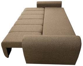 Modna kanapa do salonu, BUENO sofa z funkcją spania, sztruksowa tkanina
