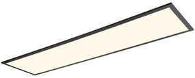 Czarna lampa sufitowa LED 29.5x119.5 cm Beta – Trio