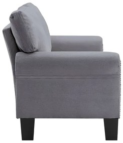 Luksusowa dwuosobowa sofa jasnoszara - Alaia 2X