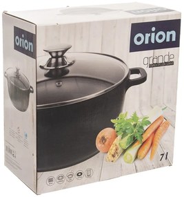 Aluminiowy garnek ze szklaną pokrywką Orion Grande, ø 28 cm