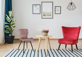Skandynawski stolik pomocniczy Sano z dębowym blatem