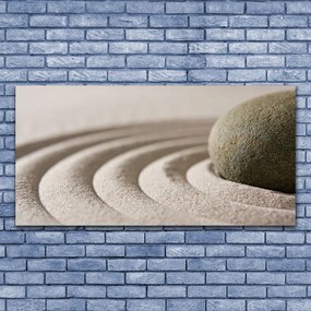 Obraz canvas Artystyczna Kompozycja z Piasku i Kamieni