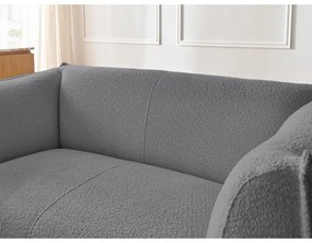 Ciemnoszara sofa z materiału bouclé 170 cm Giorgia – Bobochic Paris