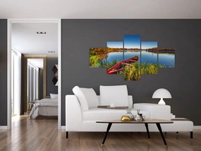 Obraz czerwonej kropki (125x70 cm)