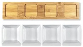Lamart LT9020 5-częściowy zestaw do serwowania Bamboo, 38 x 9 cm