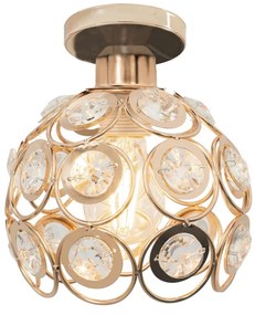 ELEGANCKA LAMPA SUFITOWA APP205-1C KRYSZTAŁ ZŁOTA