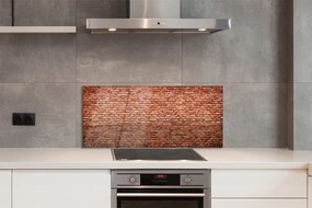 Szkło do Kuchni na Ścianę Wyrazista Ściana z Cegły