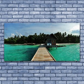 Duży obraz na płótnie Most prowadzący nad Fale