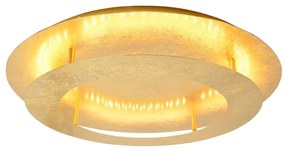 Lampa sufitowa LED w kolorze złota z metalowym kloszem 40x40 cm Merle – Candellux Lighting