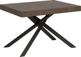 Stół rozkładany 120/224x90 cm Karida orzech nogi antracytowe