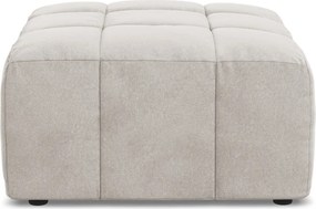 Beżowy aksamitny podnóżek Aloha – Makamii