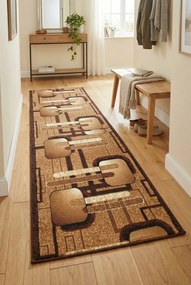 Brązowy nowoczesny chodnik na metry W9-W82