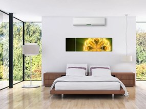 Obraz żółtego kwiatu (170x50 cm)