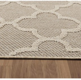 Dywan zewnętrzny sznurkowy Patara Koniczyna beżowy 160 cm x 230 cm
