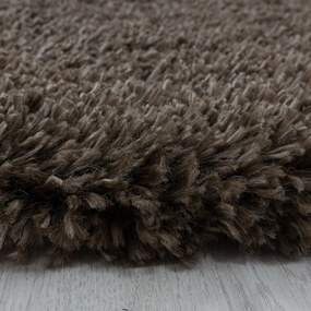 Ciemnobrązowy chodnik 80x250 cm Fluffy – Ayyildiz Carpets