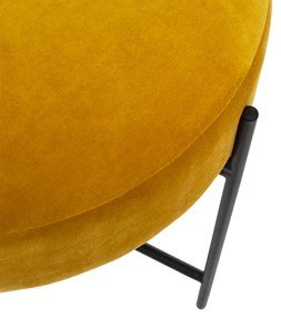 Taboret welurowy ARTY, Ø 47 cm