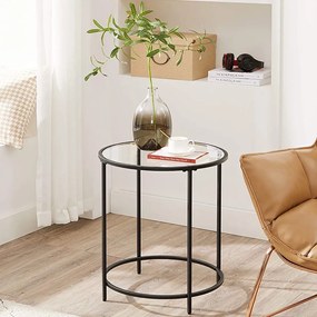 Szklany stolik pomocniczy loft Comiso 020