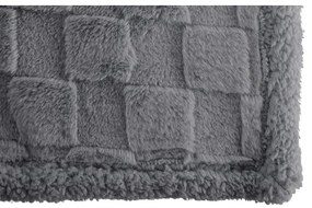 Szary koc z mikropluszu 150x200 cm Rava – Tiseco Home Studio