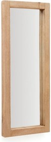 Lustro z drewnianą ramą ścienne 50x120 cm Maden – Kave Home