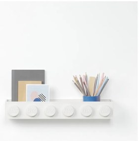 Dziecięca biała półka ścienna LEGO® Sleek
